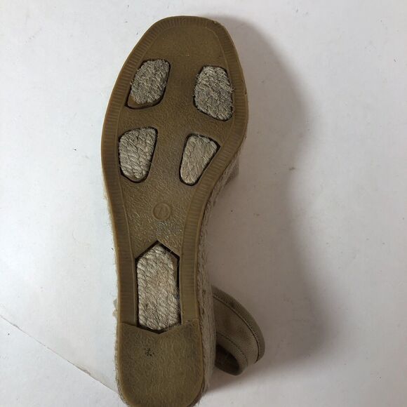 Ann Taylor Sandals Rope Wedge Heel Women's Size 7.5 Tan 3" Heel E1 - Picture 7 of 16